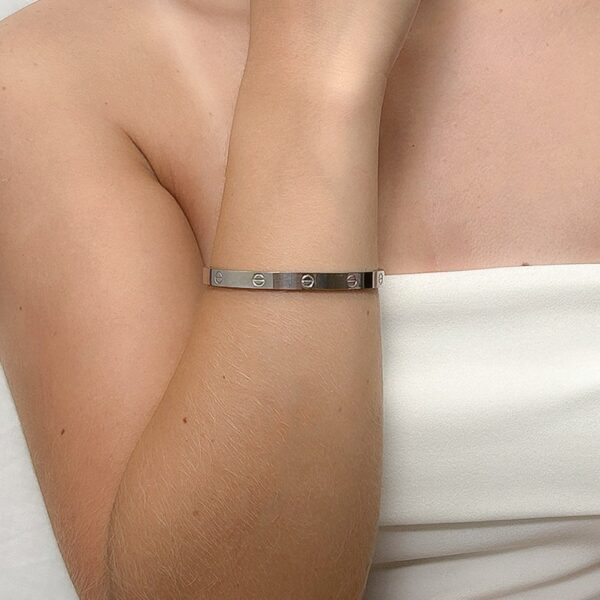 Bracelete C em Aço