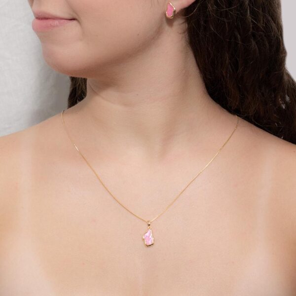 Conjunto Orgânico Banhado em Ouro 18k