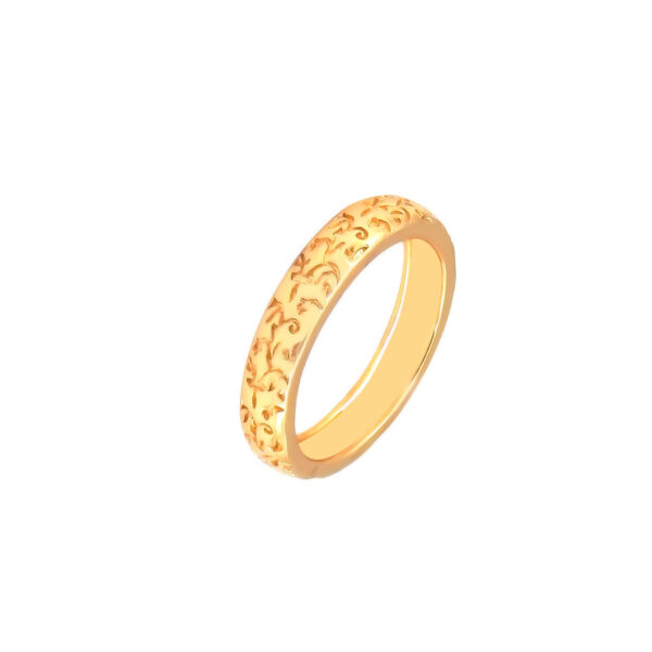 Aliança Trabalhada Banhado em Ouro 18K