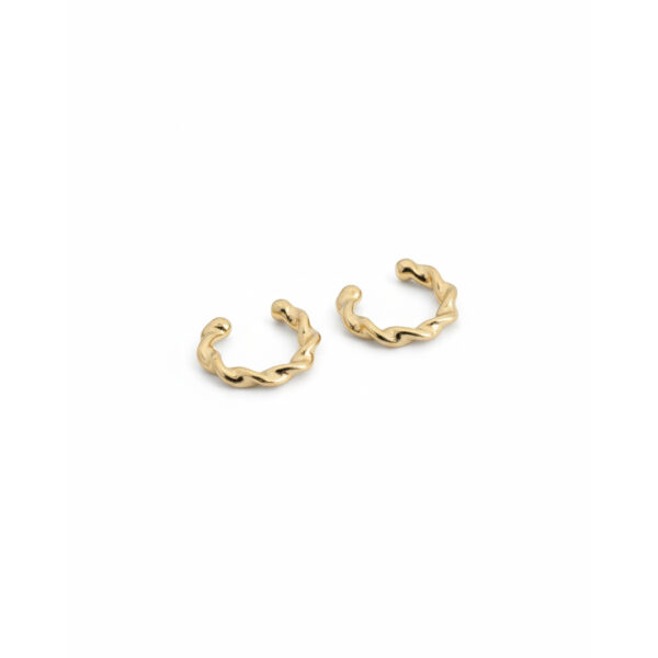 Piercing torcido banhado em ouro 18k premium atacado