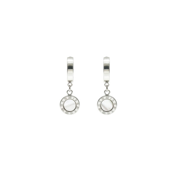 Brinco Argola Números Romanos em Aço