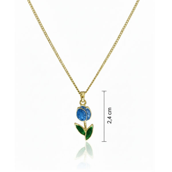 Choker Flor Banhado em Ouro 18K