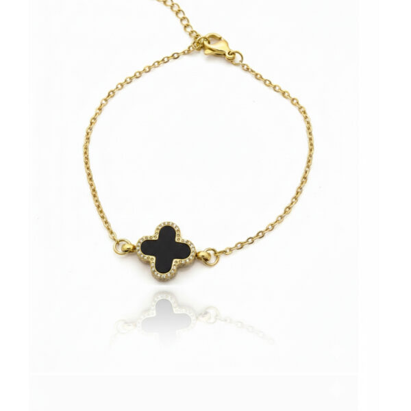 Pulseira Trevo em Aço