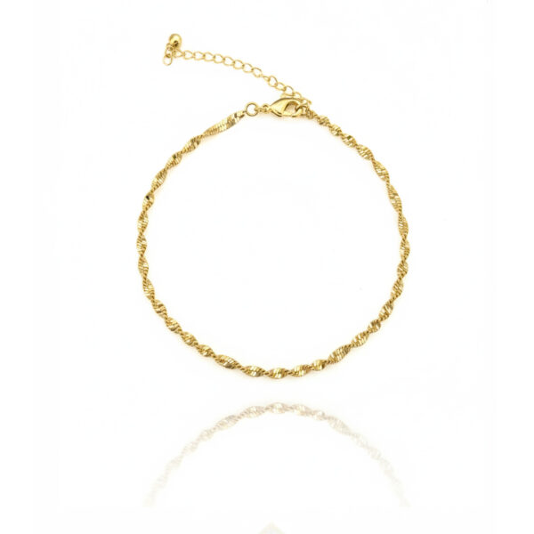 Pulseira Torcida Banhado em Ouro 18k