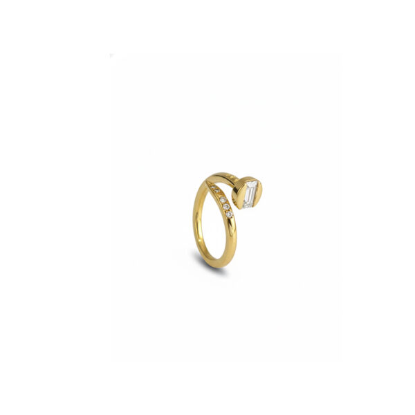 Anel Prego Banhado em Ouro 18k