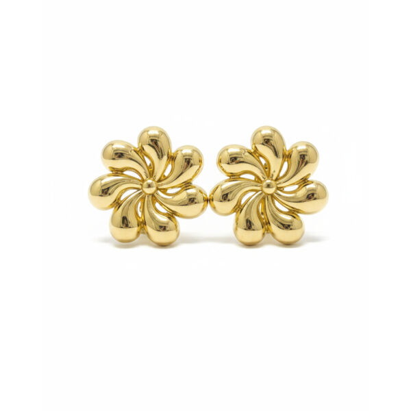 Brinco Flor Banhado em Ouro 18k