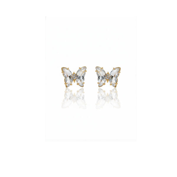 Brinco Borboleta Banhado em Ouro 18k
