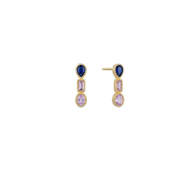 Brinco Earcuff Cravejado Banhado em Ouro 18K