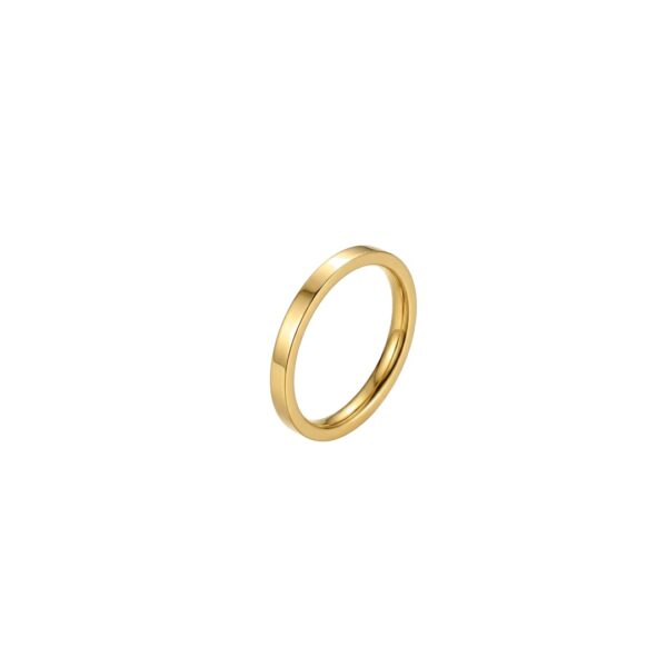 Anel Meio Cravejado Banhado em Ouro 18k