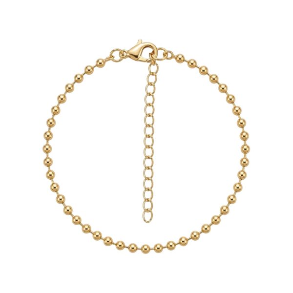 Pulseira de Bolinha Bolinha Banhado em Ouro 18K