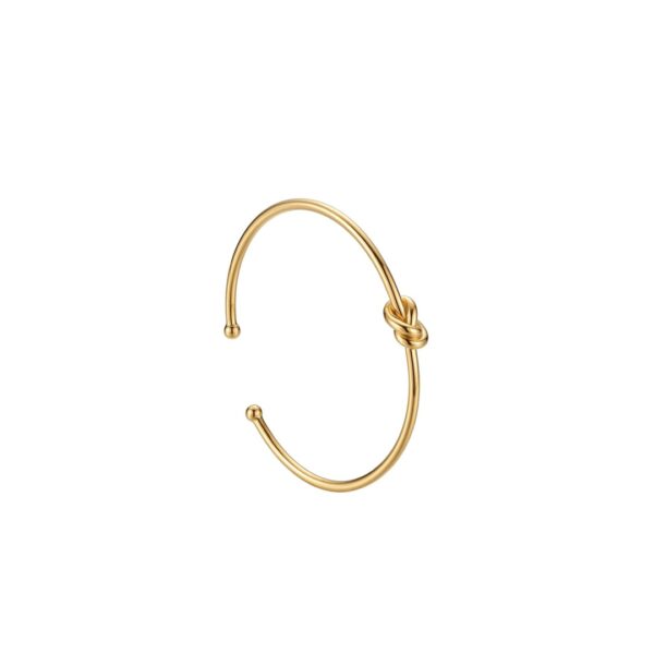 Bracelete Aro Nó Banhado em Ouro 18k