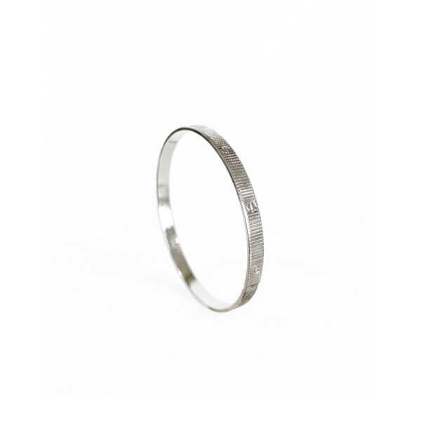 Bracelete C Trabalhado em Aço
