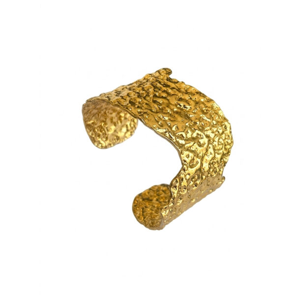Bracelete Largo Minimalista Banhado em Ouro 18K
