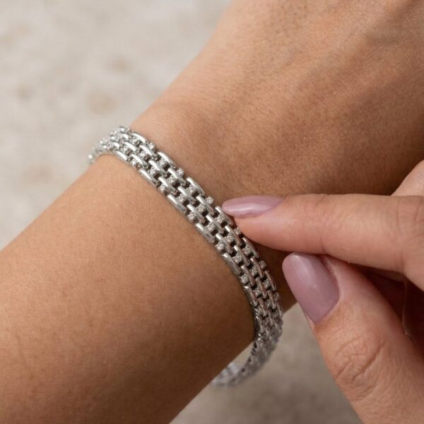 Pulseira Trabalhada Banhado em Ouro 18k