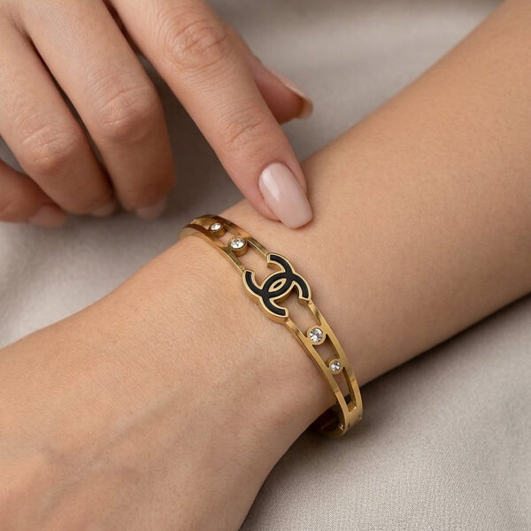 Bracelete X Trabalhado em Aço