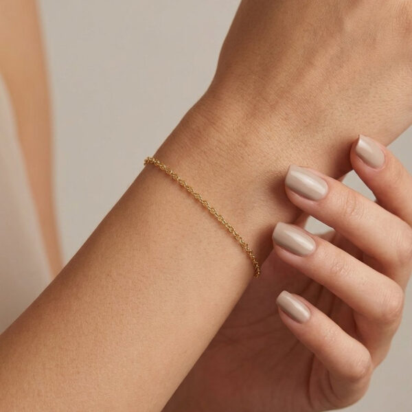Pulseira Cadeadinho Banhado em Ouro 18K