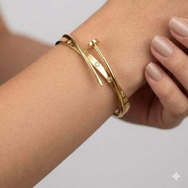Bracelete Prego C Em Aço