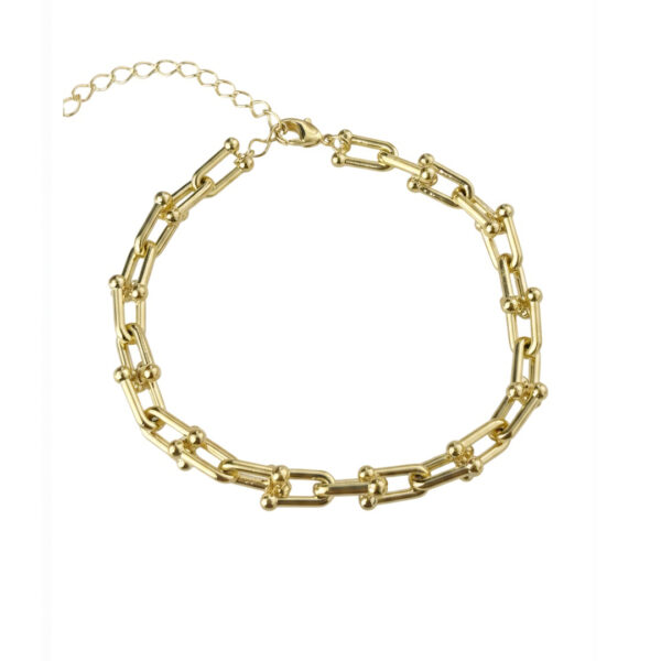 Pulseira Elo TP Banhada em Ouro 18K