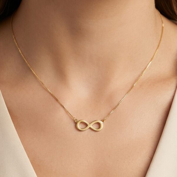 Colar infinito banhado ouro 18k atacado premium
