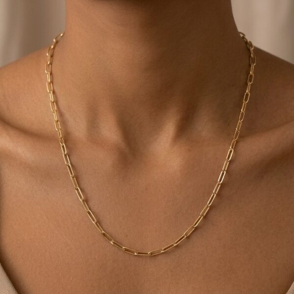 Colar 50 cm Cartier aço inoxidável