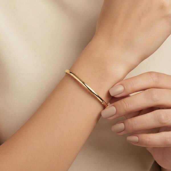 Bracelete regulável hexagonal cravejado banhado ouro 18k premium atacado