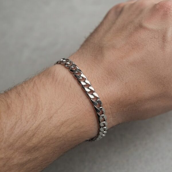 Pulseira elo grumet em aço inoxidável premium atacado