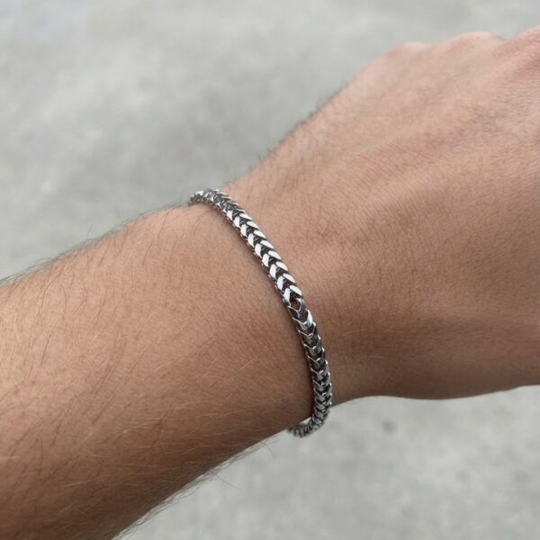 Pulseira escama aço inoxidável premium atacado