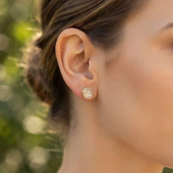 Brinco mandala banhado ouro 18k premium atacado