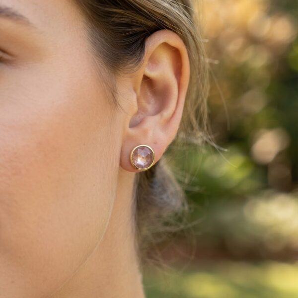 Brinco mandala banhado ouro 18k premium atacado